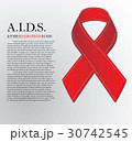 Red Aids ribbon.World AIDS Day 1 December 30742545