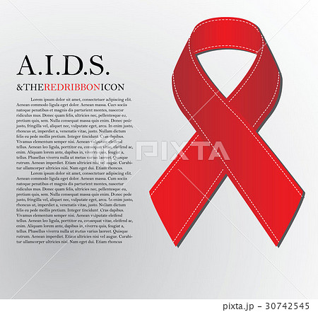 Red Aids ribbon.World AIDS Day 1 December Red Aids ribbon.World AIDS Day 1 December 30742545