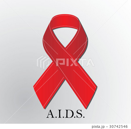 Red Aids ribbon.World AIDS Day 1 December. Red Aids ribbon.World AIDS Day 1 December. 30742546