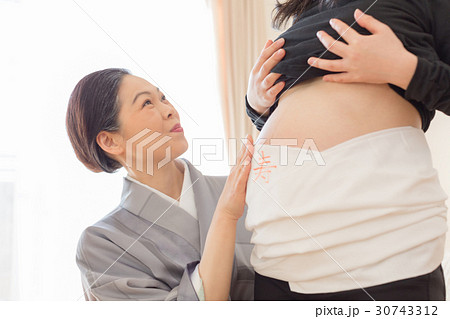 woman during pregnancy or shortly after childbirth 30743312