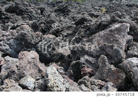 ハワイ島の溶岩台地 30745718