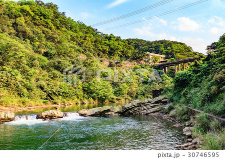 Houtong Cat Village over the Keelung River 30746595