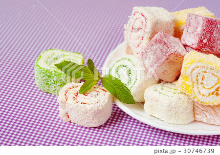 Eastern sweets. Turkish Delight. Rahat Lokum 30746739