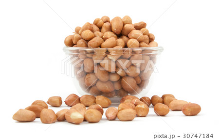 Peanuts soybean on glass cup isolated 30747184