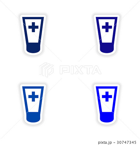 assembly realistic sticker design on paper assembly realistic sticker design on paper 30747345