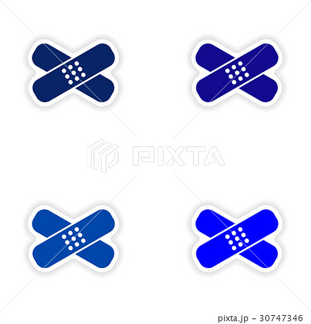 assembly realistic sticker design on paper medical assembly realistic sticker design on paper medical 30747346