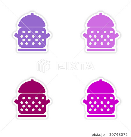 assembly realistic sticker design on paper assembly realistic sticker design on paper 30748072