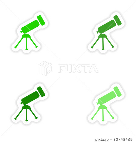 assembly realistic sticker design on paper 30748439