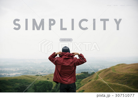 Simplicity Attitude Be Positive Word 30751077