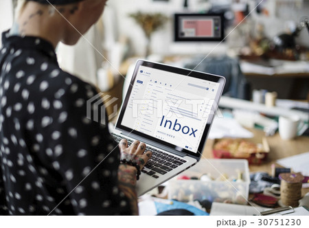 Email is digital technology for an online message. 30751230