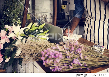 Flower Blooming Shop Retail Store Selling 30751447