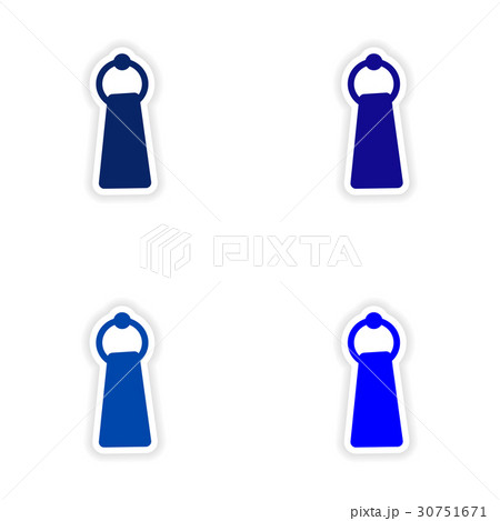 assembly realistic sticker design on paper towel 30751671