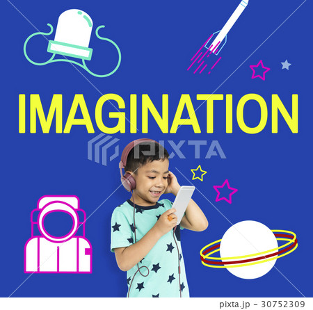 Imagination galaxy cheerful illustration learning 30752309
