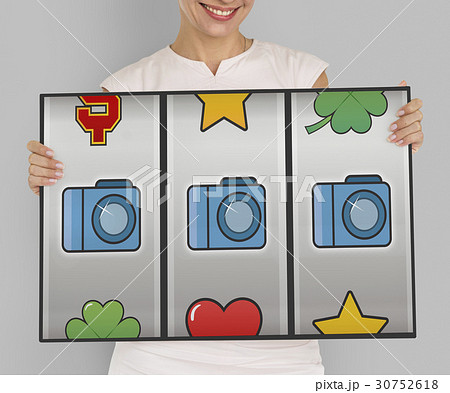 Slot Machine Casino Multimedia Icons 30752618