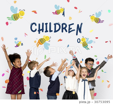 Kids Children Friendship Together Team Bee Graphic 30753095