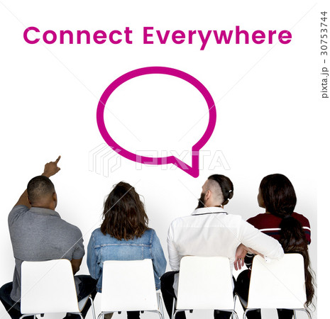 Stay Connected Social Connection Concept Stay Connected Social Connection Concept 30753744