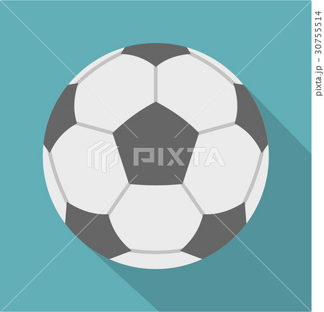 Soccer ball icon, flat style Soccer ball icon, flat style 30755514
