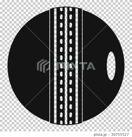 black and white cricket ball icon simple style stock illustration 30755527 pixta pixta