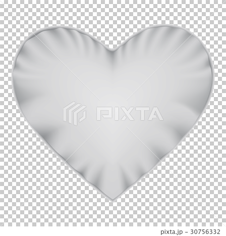 White heart shape pillow mockup, realistic style 30756332