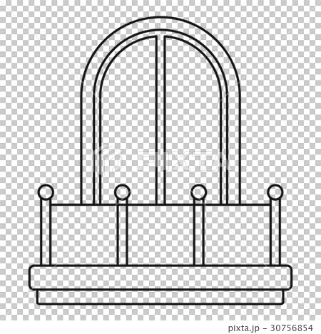 Arched window icon, outline style - Stock Illustration [30756854] - PIXTA