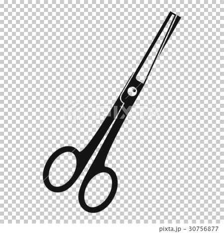 Steel scissors icon, simple style 30756877
