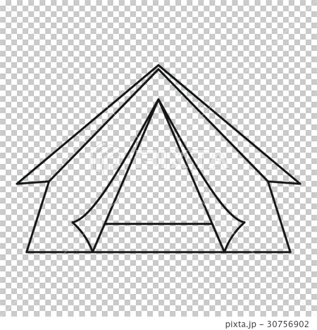 Tent icon, outline style 30756902