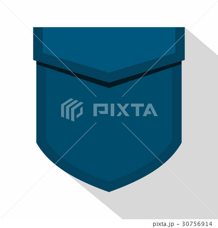Blue pocket with valve icon, flat style Blue pocket with valve icon, flat style 30756914