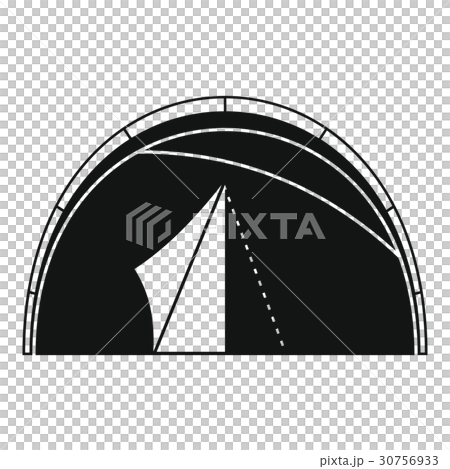 Dome tent icon, simple style 30756933