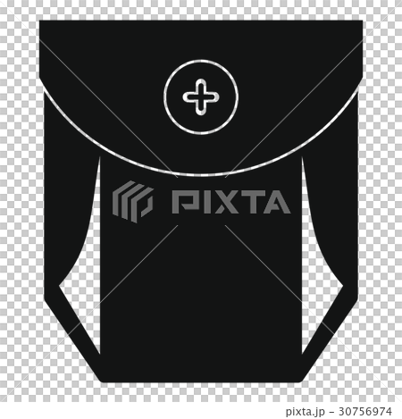 Jeans pocket with button icon, simple style 30756974