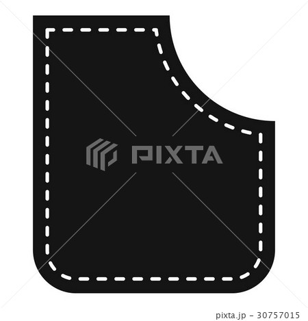 Abstract pocket icon, simple style 30757015