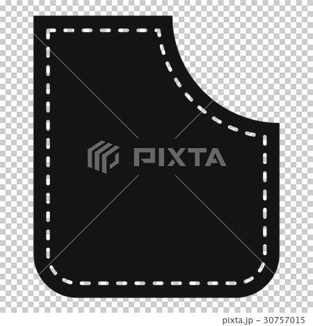 Abstract pocket icon, simple style 30757015