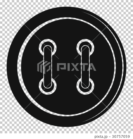 Sewing button icon, simple style 30757059