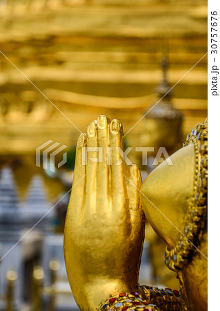 Hands of Thai literature goddess statue 30757676
