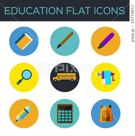 education flat icon 30759657