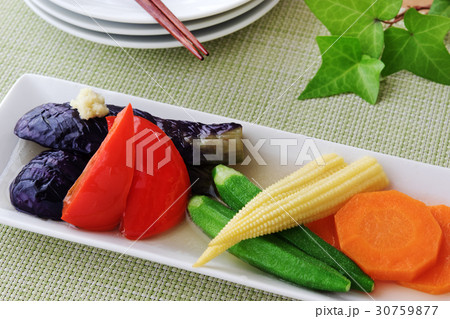 夏野菜の煮浸し 30759877