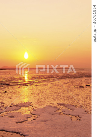 江華郡 干潟 夕焼け 30761954