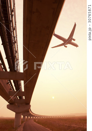 道路 飛行機 永宗島 30765871