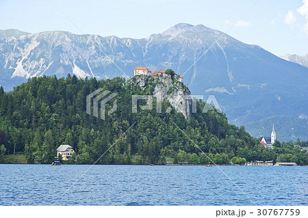 ブレッド城 ブレッド湖 山 30767759