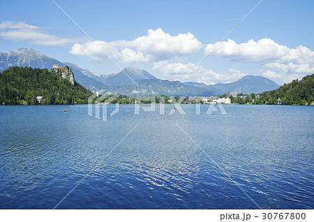ブレッド城 ブレッド湖 スロベニアの 30767800