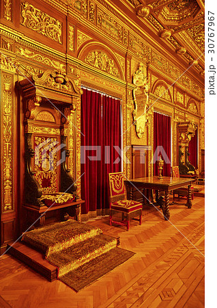 古建築 ルーマニアの シナイア 30767967