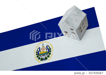 Small house on a flag - El Salvador 30769087