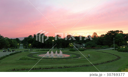服部緑地公園の夕景 30769377