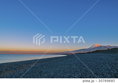 赤富士山　千本松原 30769685