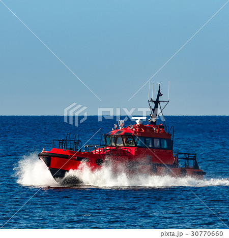 Red pilot boat Red pilot boat 30770660