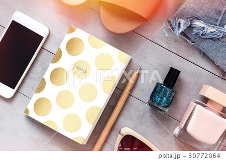 Arranged woman fashion and beauty accessories Arranged woman fashion and beauty accessories 30772064