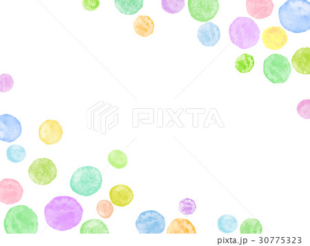 ランダムな水玉模様　余白あり 30775323