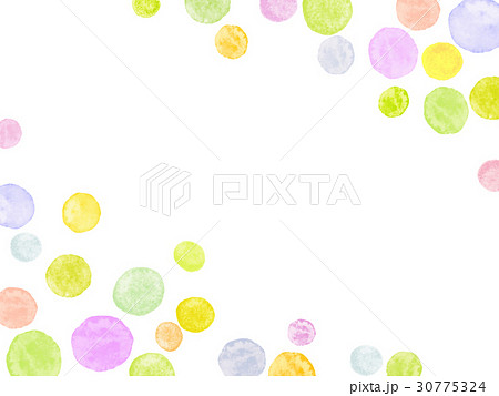 ランダムな水玉模様 余白あり ランダムな水玉模様 余白あり 30775324