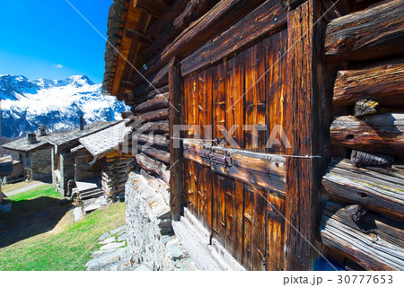 Village of grevasalvas in Engadine valley 30777653