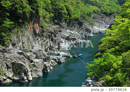 新緑の小歩危峡 新緑の小歩危峡 30778616