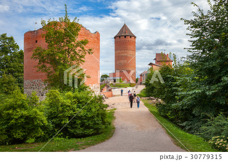 The road to old Turaida castle. Sigulda, Latvia. 30779315